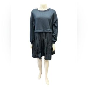 ANRABESS Women’s Oversized Sweatshirt Long Sleeve Crewneck Pleated Pullover NWT